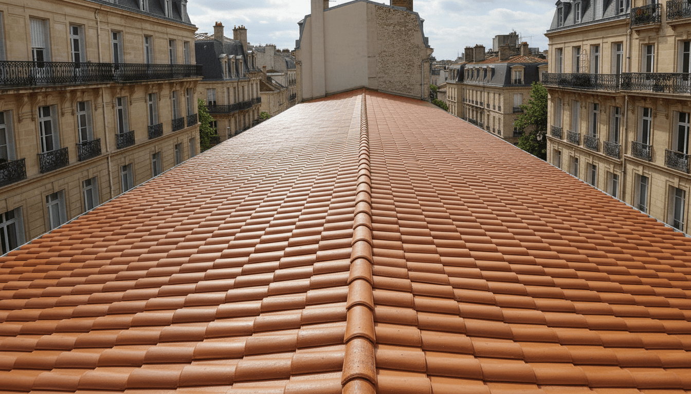 Toiture de maison à Bordeaux après nettoyage et traitement hydrofuge