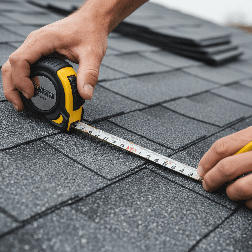 Inspection professionnelle d'une toiture avec humidimètre
